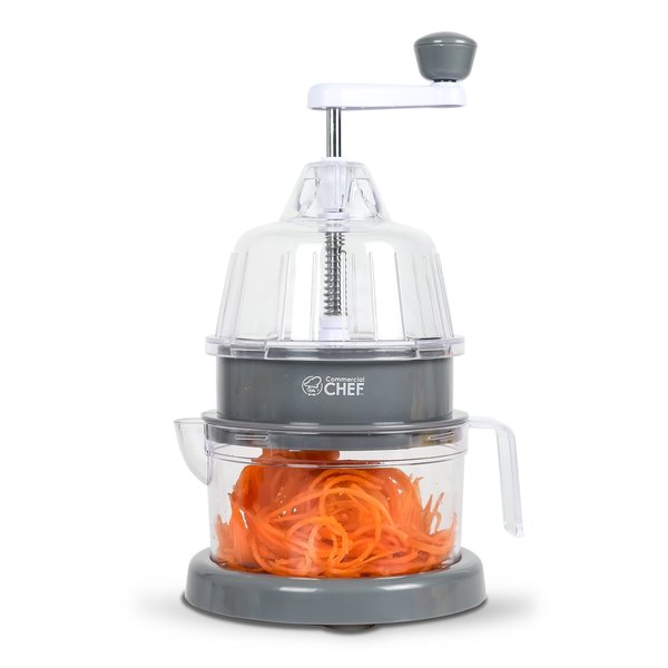 Commercial Chef Spiralizer Vegetable Slicer Zucchini Zoodle Noodle Maker with Grater CH1513